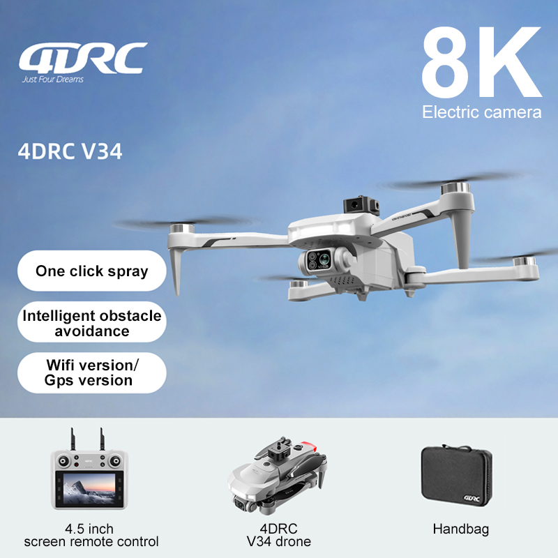 Drone Cinematic - 2025 New V34 Drone 8K Camera