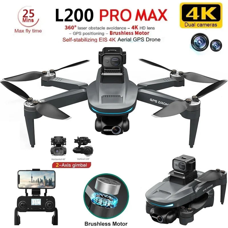 L200 PRO MAX Drone 4K 2-Axis P - Drone Cinematic avis et prix
