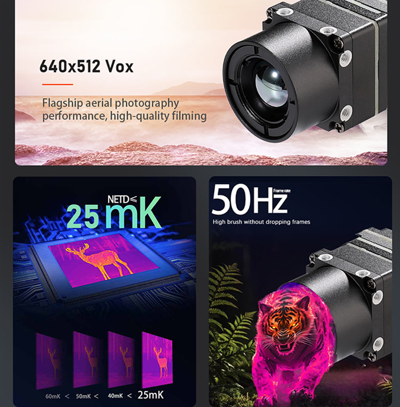 New Arrival 640x512 FPV Drone  - Drone Thermal Imaging avis et prix