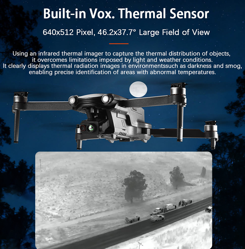 New Arrival 640x512 FPV Drone  - Drone Thermal Imaging avis et prix